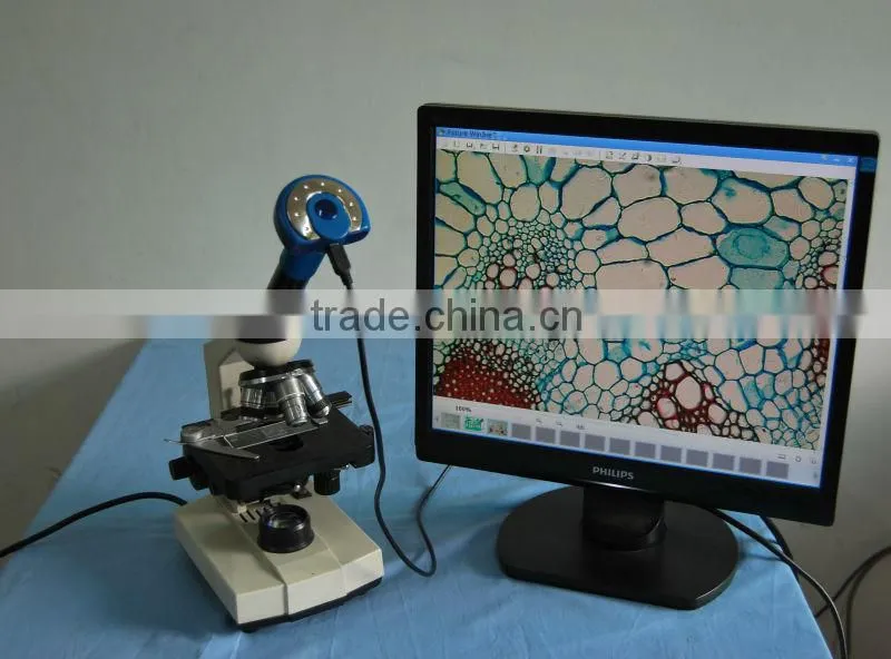 3.0MP professional RoHS proved MD300 USB microscope digital camera equipped with relay lens