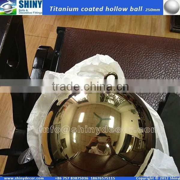 10" stainless steel spheres with hook