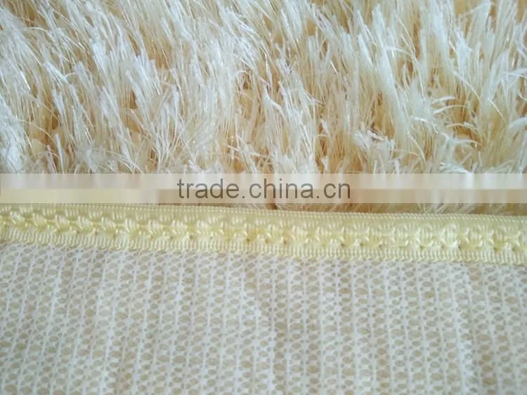 silk floor long pile microfiber chenille mat