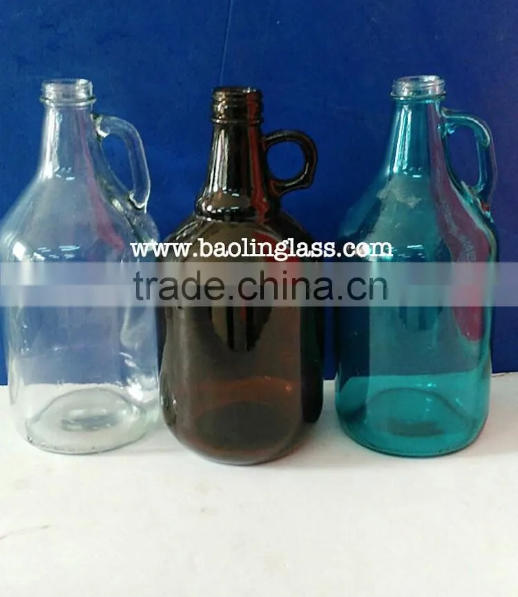 500ml amber beer growler with swing top