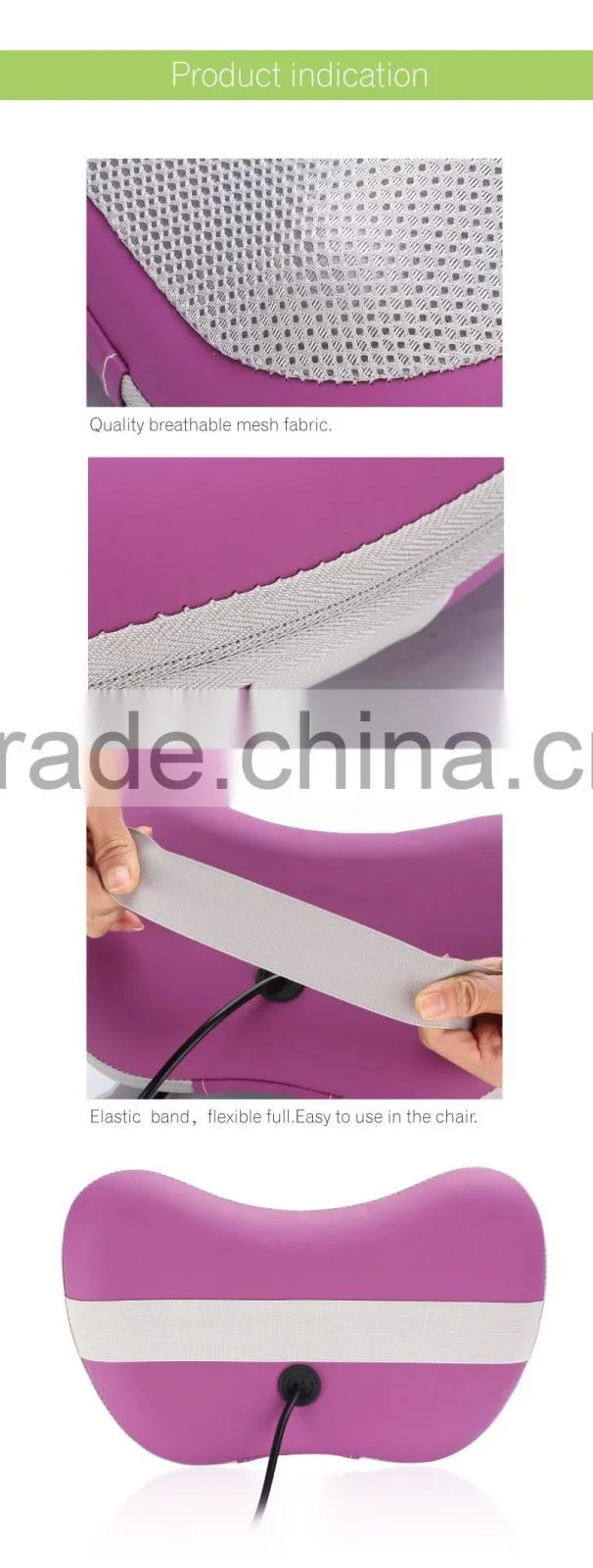 Rechargeable Health Care products. Fashion body massager. Personal Electric massage pillow C38-MP014