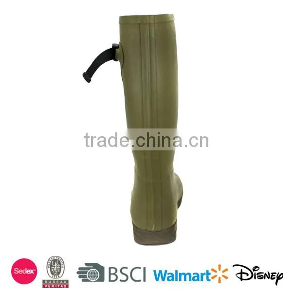 High quality army green men rubber boots