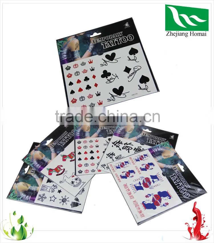 High quality Body Paper Tattoo Sticker
