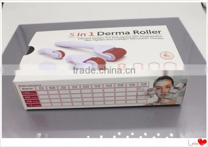 GTO Newest Medical Grade Micro Needle Roller 5in1 Derma Roller