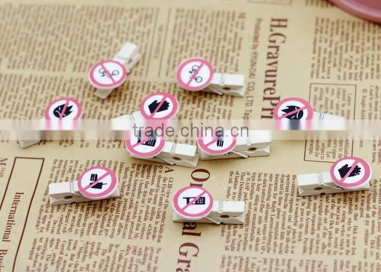 promotional gift custom paper clip/souvenir photo clip/school wooden book mark