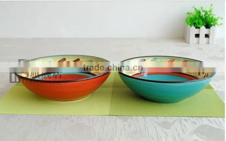 home brand ceramic bowl,decal ceramic bowl,high quality ceramic bowl