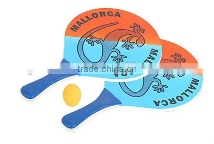 Wooded Beach Paddle Ball Set
