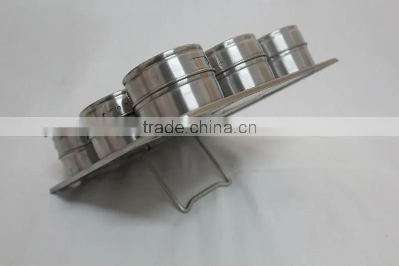 10pcs magnetic spice jar set with stand