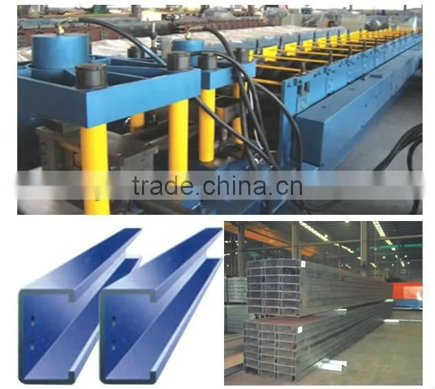 C type metal sheet purline forming machine from 9#