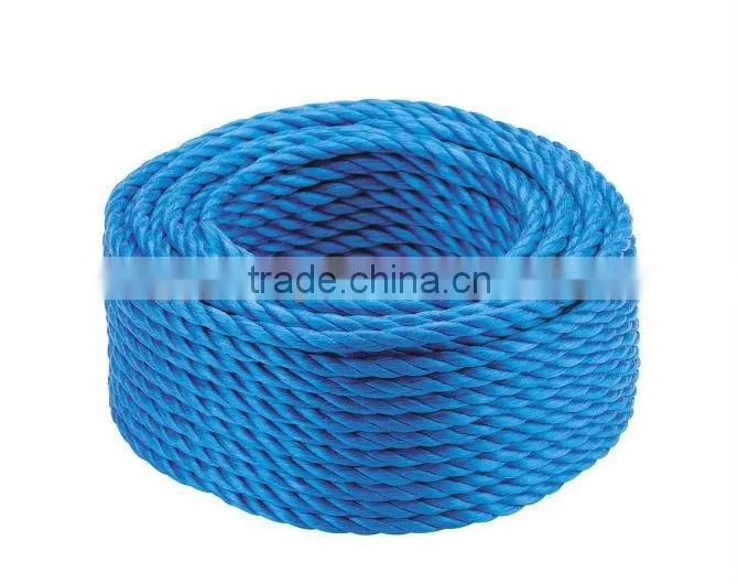 Blue PP/Polypeopylene Rope, with 3 strands from China