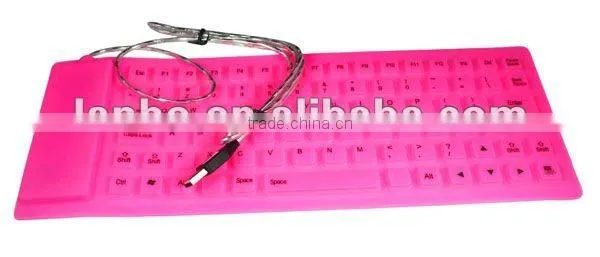 Soft USB roll-up Flexible Silicone Keyboard For PC Laptop Fashionable Gift