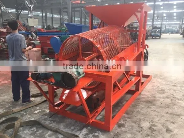 Rotary drum screen ,screen conveyor with hopper
