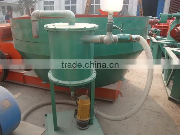 Gold ore wet edge pan mill, low price gold processing line made in China