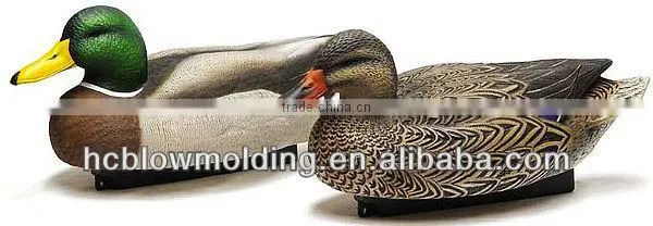 wholesale HDPE floating duck, plastic hunting duck couple decoys.