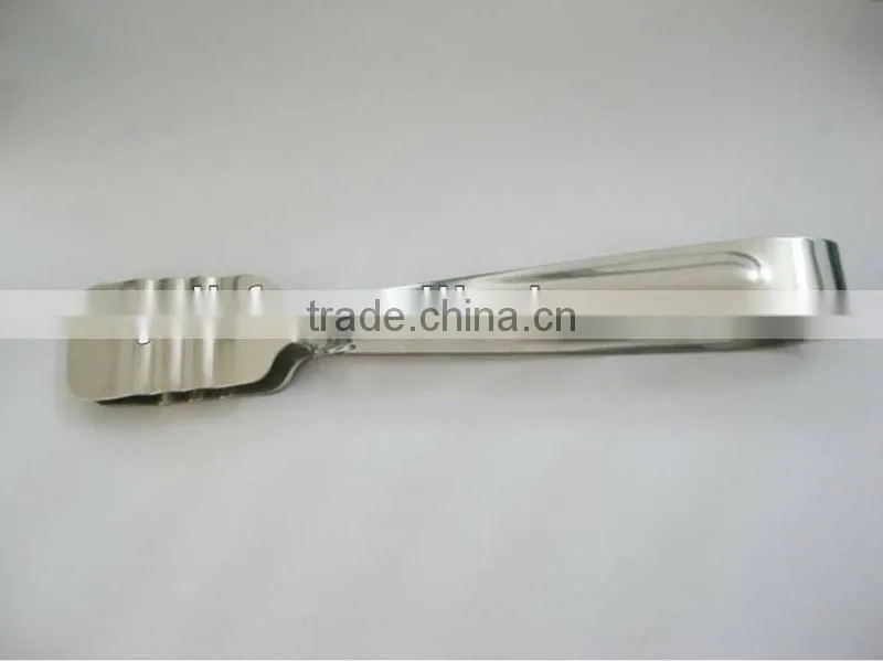 HF 269 stainless steel tongs for fish, metal kitchen tongs