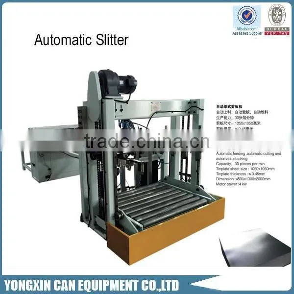 Automatic tin can body cutting machine for food can