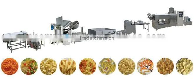 Automatic compound extruded potato chips /potato sticks processing machine 86-15550025206