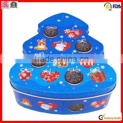 metal santa claus lighted christmas gift boxes