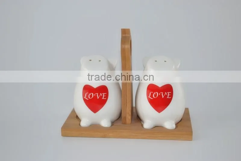 hot sale high quality 2015 new style magnesia porcelain canisters/pepper bottle sets/2pcs ceramic canister sets