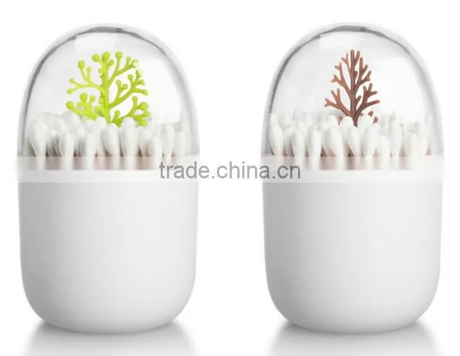 Creative modeling plastic cotton swabs holder toothpick organizer box