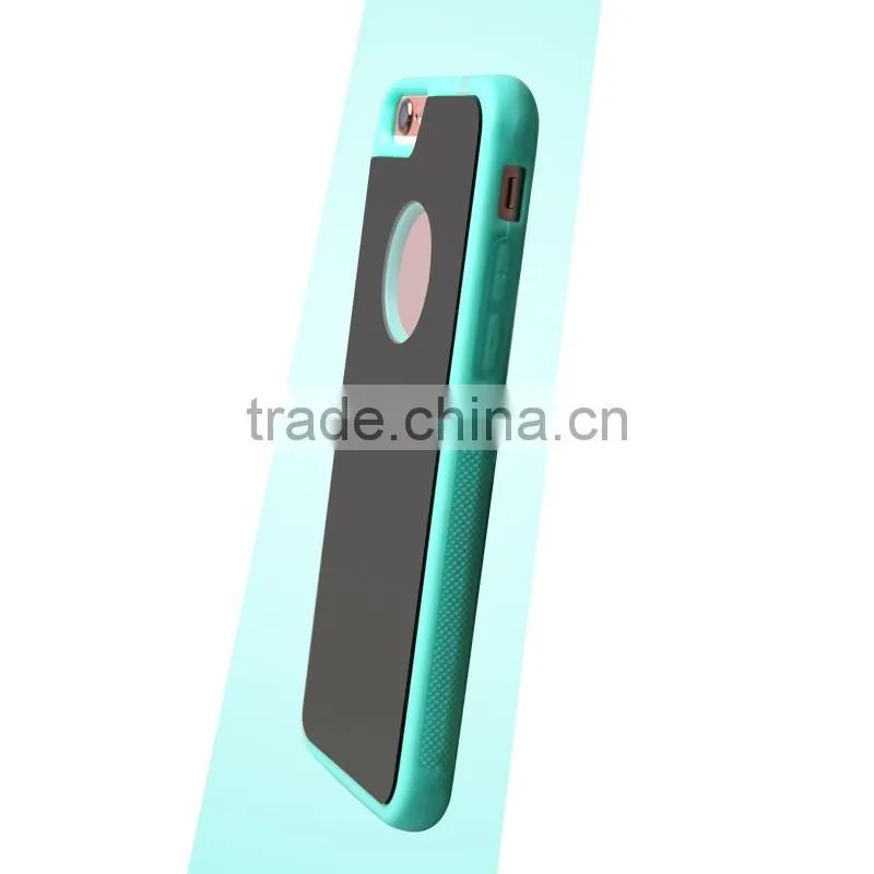 2017 new rgknse anti gravity case TPU + PC Anti-Gravity Selfie Sticky Case Cover For iPhone 5 5s 6 6s 6
