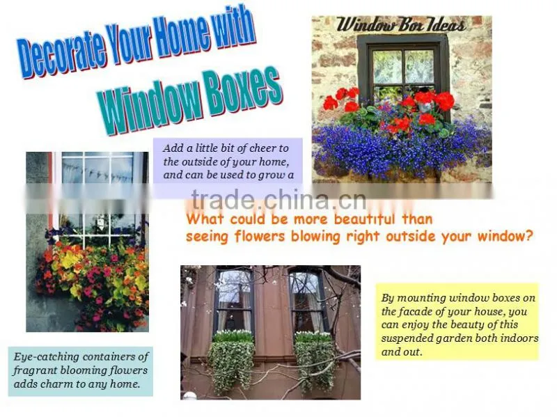 Home decorative window box planter