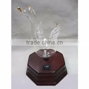 Elegant Wooden and Glass LED Aroma Diffuser Nebulization Essential Oil Diffuser