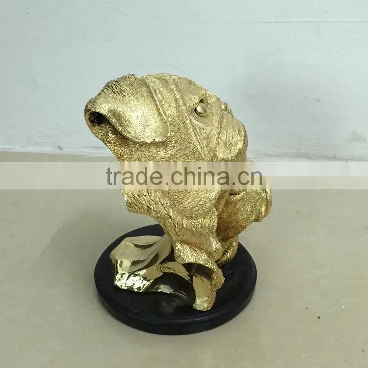 Polyresin cute dog statue