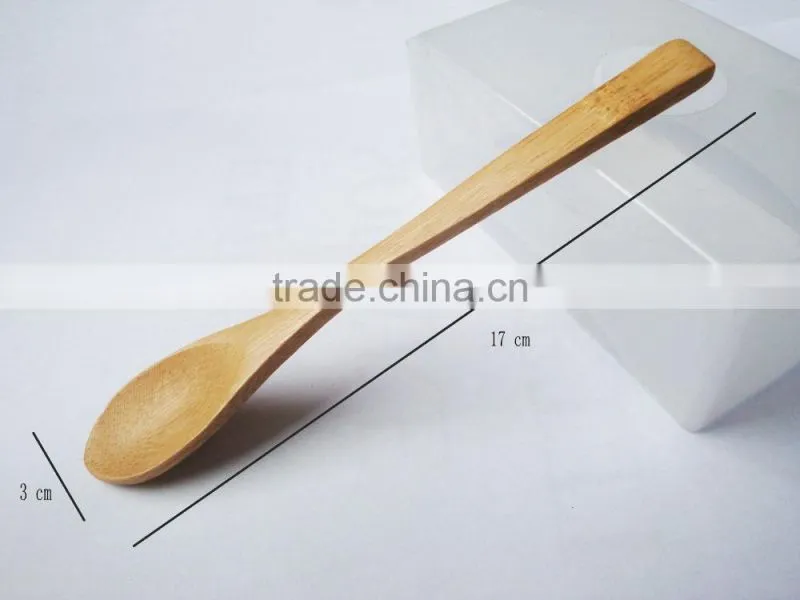 Teaspoon wooden ice cream oval spoon family tableware
