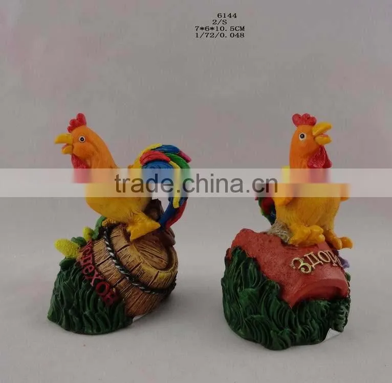2017 Resin new year chicken ornament