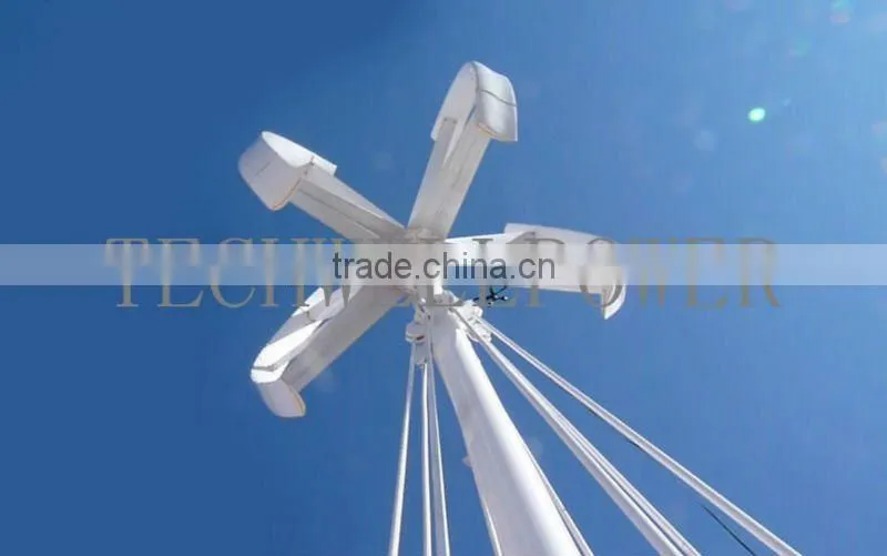 Techwellpower 3kw/5kw Maglev Vertical axis wind turbine