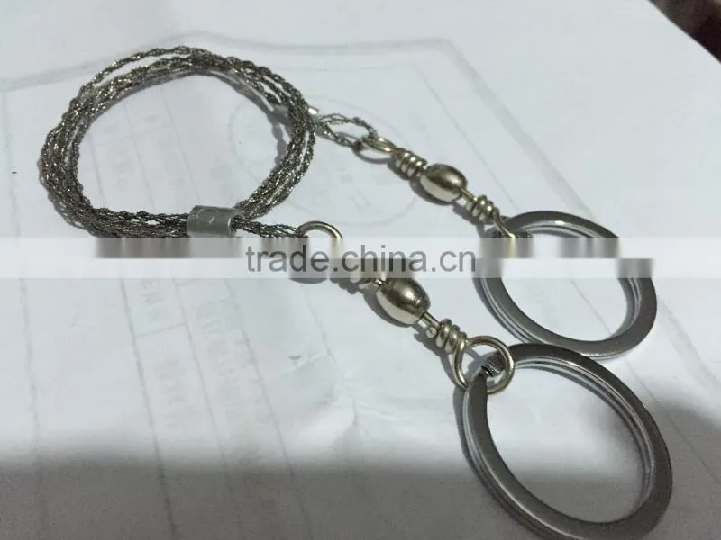 Fully stocked outdoor 74CM,304 steel wire camping wire saw
