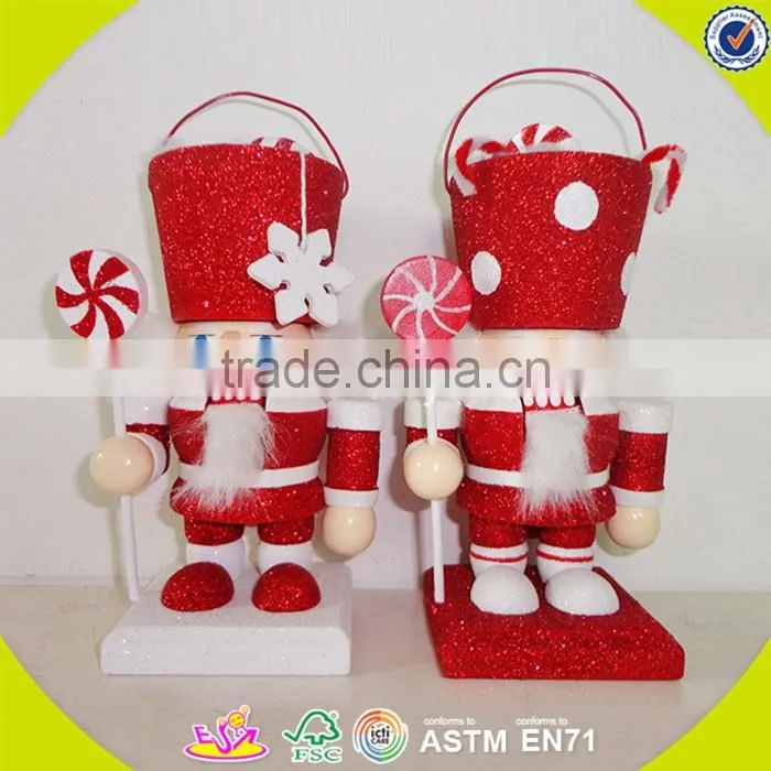 wholesale baby wooden colorful custom nutcracker, popular kids wooden nutcracker, fashion wooden custom nutcracker W02A006