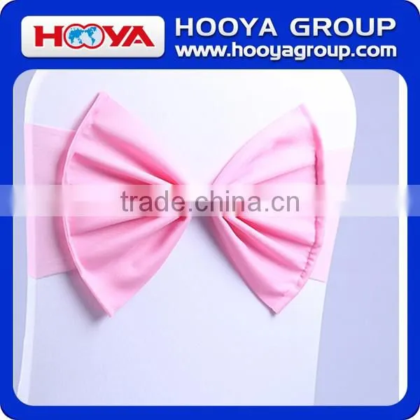Reusable 2015 Popular selling party decoration Wedding Satin Bow Chair Sash