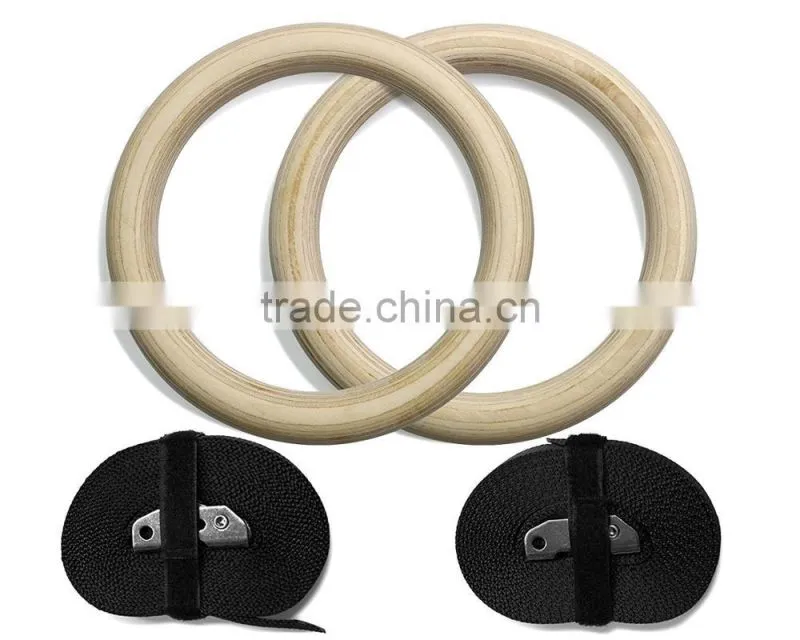 High Grade Professional wood Gym Rings