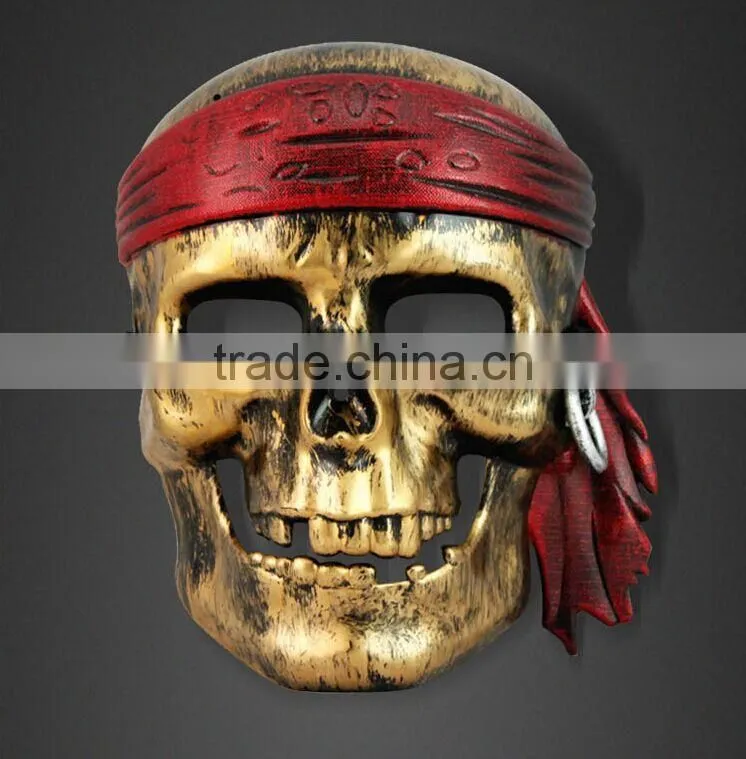 PVC Full Face Pirate Skeleton Mask