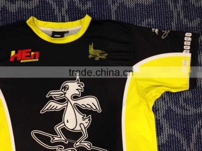 Hongen apparel Attractive Design for Fishing Jerseys Sublimated Fisher Clothes