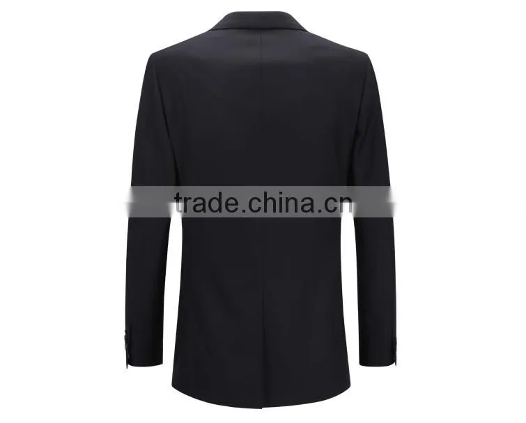 Latest Custom Design Best Brand Men'S 1 Button Black Coat Pant Men Suit