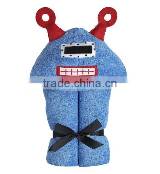 Trade assurance custom cotton terry fabric sheep animal wholesale hooded bath towels for baby