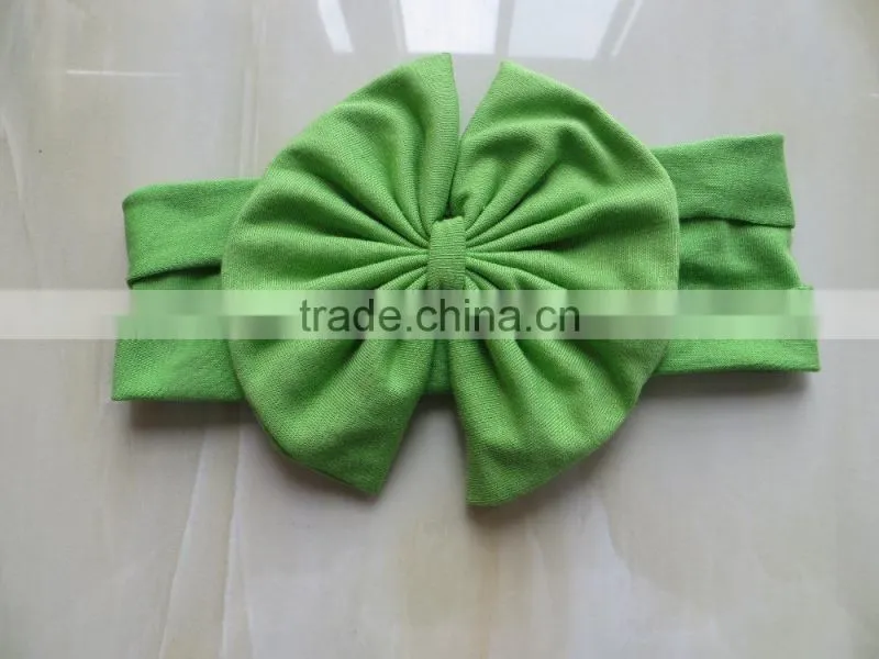 YW-118 pure color baby headband little girls colorful flower headband 2015