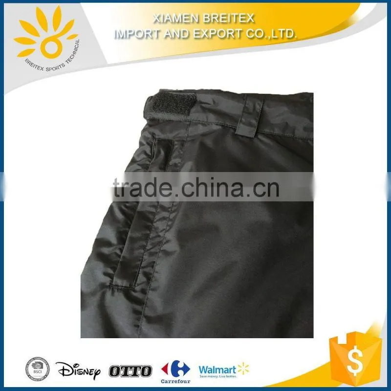 2017 wholesale high quality factory men winter bib ski/snow pants