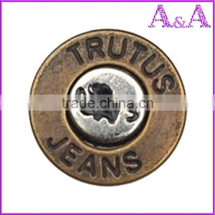Customized Iron denim jeans button,jeans rivet button