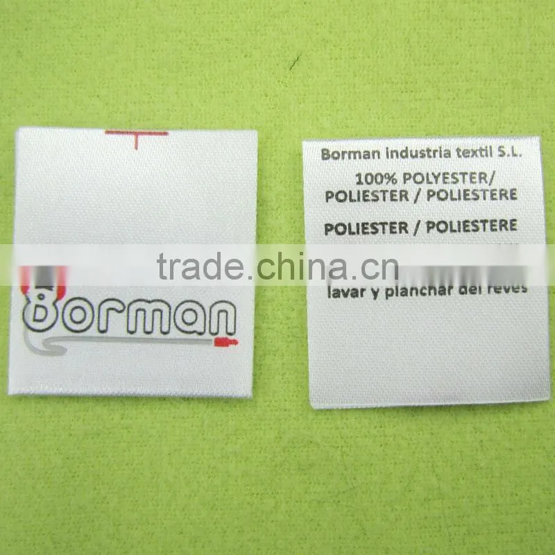 Washable clothing label