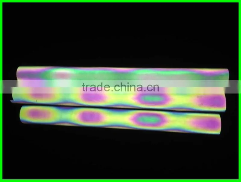 Wholesale 7color patterned heat transfer reflective vinyl paper for shirt press