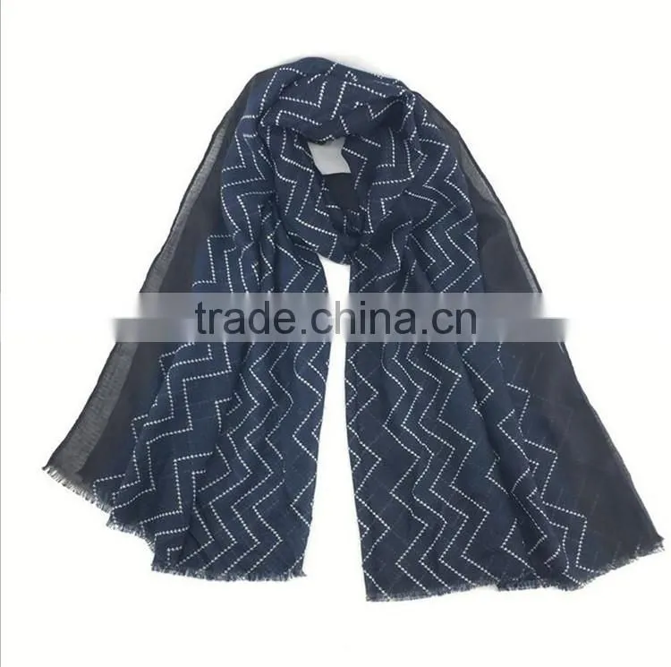 Wave printed women shawl scarf
