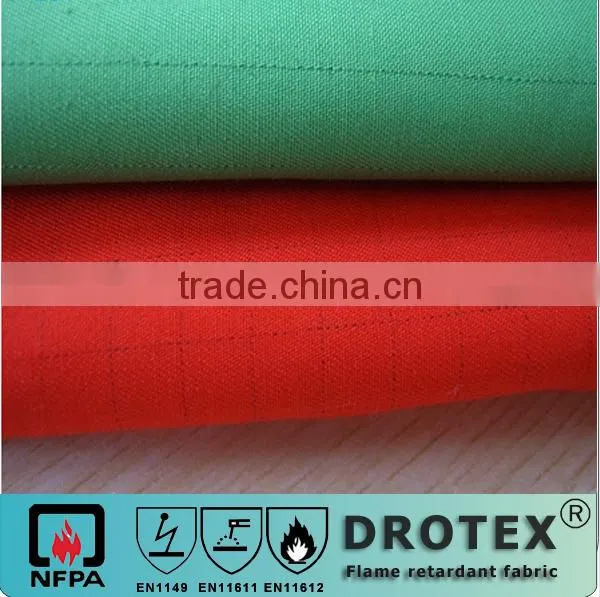 EN1149 65% polyester with 35% cotton TC waterproof &anti-static fabric