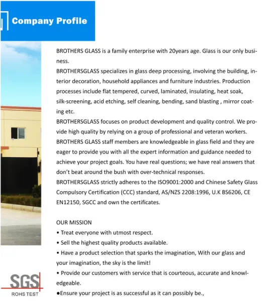 Brothers Glass Industial Development Co., Ltd company overview - view 1