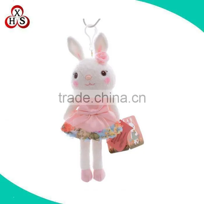 Wholesale soft toy keychain plush bunny keychain