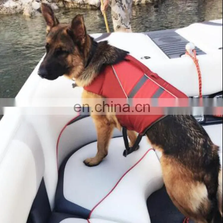 Dog Life Preserver Vest with Adjustable Buckles,Dog Safety Life Coat for Swimming, Boating, Hunting