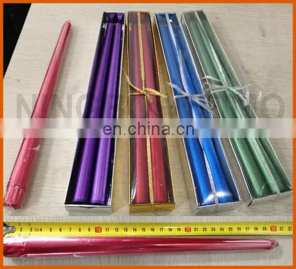 metallic decorative candles for sale with different color